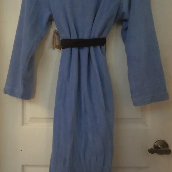 Blue Star Trek Bathrobe with Black Trim "SPOCK" - Picture 2 of 9